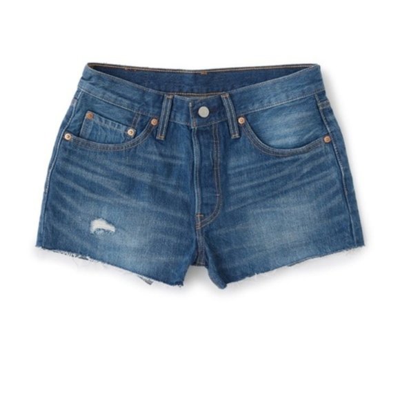 NWT Levi's Cutoff Denim Shorts California Tide - Picture 4 of 5